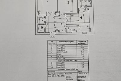 COMISION 0% UNIRII, 2 CAMERE DECOMANDATE, 3 BALCOANE, 70MP - 12