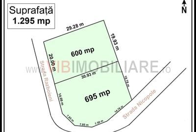 Teren intravilan de 1295 mp, în Ghermănești