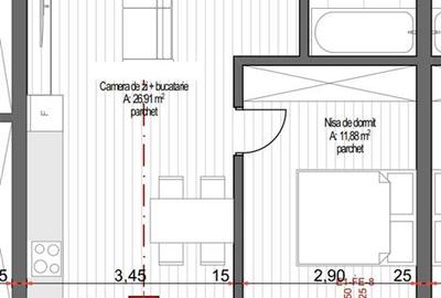 Apartament cu 2 camere circular în Zorilor