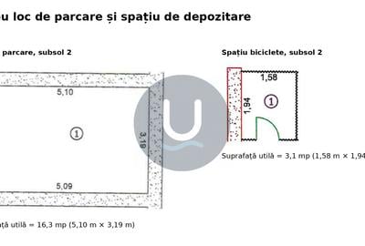 Apartament 3 camere, 2 bai, vedere panoramica, etaj 7 – Cortina North, Pipera - 20