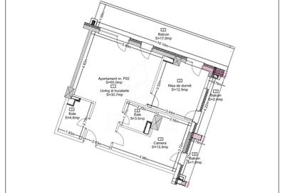 Apartament cu 3 camere semidecomandat în Zorilor