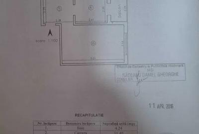 Apartament de 2 camere decomandat, etaj 2/4, zona Dacia - 6