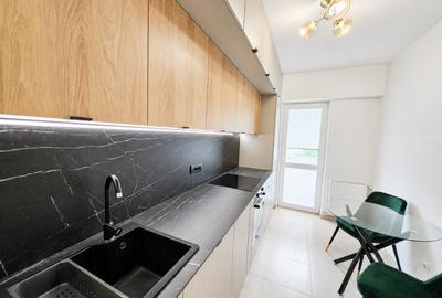 Bloc nou, Apartament cu 2 camere, mobilat si utilat, geam la baie, et 4 - 3