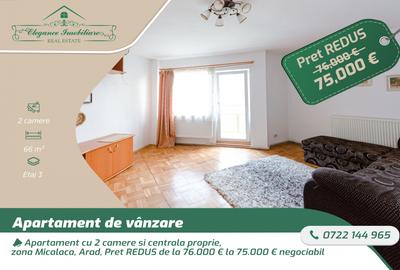Apartament cu 2 camere decomandat, mobilat în Micălaca