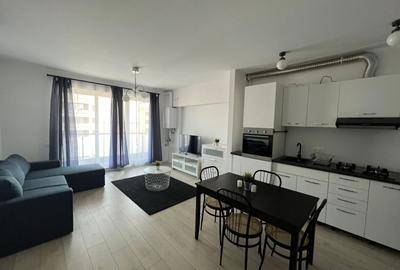 Apartament cu 2 camere semidecomandat, mobilat în Pipera
