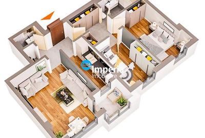 Proiect Deosebit, Apartament 3 camere D, 2 bai, zona Dacia- Pacurari - 9