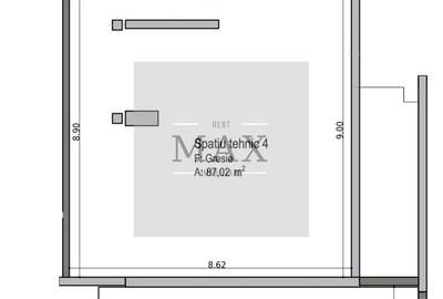 Spațiu Tehnic 87 mp Gheorgheni | Parter | Parcare Subterană - 3