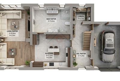 Casa cu garaj la 1 km de Bd. Cetatii! Plata esalonata! COMISION ZERO! - 18