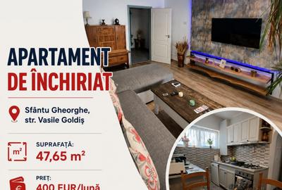 Apartament cu 2 camere de închiriat în Sfântu Gheorghe, pe strada Vasile Goldiș! - 1