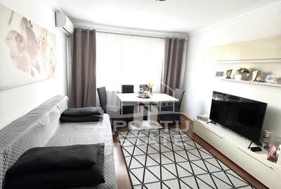 Apartament cu 3 camere semidecomandat, mobilat în Cetății