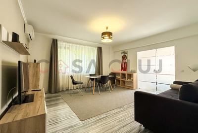 Apartament cu 2 camere semidecomandat, mobilat în Central