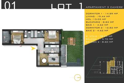 Apartament 3 camere gradina  Pallady metrou Nicolae Teclu - 5