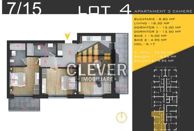Apartament cu 3 camere decomandat în Theodor Pallady