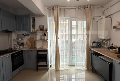 Apartament cu 2 camere semidecomandat, mobilat în Valea Lupului