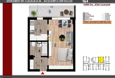 Garsoniera moderna – Biruintei | Aproape de metrou - 9