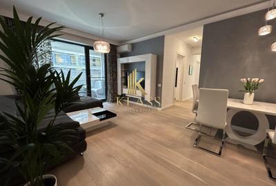 Apartament cu 3 camere semidecomandat, mobilat în Băneasa