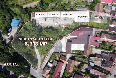 Ocazie: Teren + Hale + Casa, Centrul Cisnadiei, 6313 mp. |VIDEO - 1