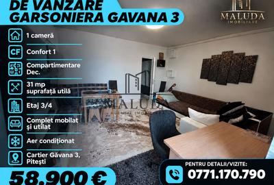 Garsonieră decomandată, mobilată în Găvana 3