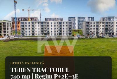 Teren Construcții intravilan de 740 mp, în Tractorul