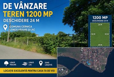 De Vanzare Teren Cernica Strada Luceafarului Zona Lac Padure 1200 MP FS 24M - 1