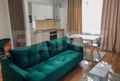 Apartament cu 2 camere semidecomandat, mobilat în Iris