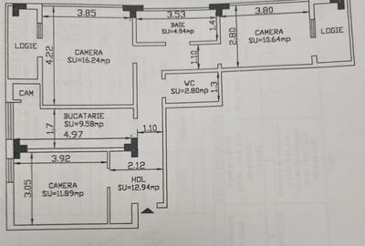 Apartament cu 3 camere decomandat, mobilat în Podul de Fier