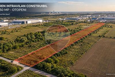 Teren intravilan construibil 9.850mp | Otopeni | PUZ aprobat - 1
