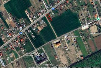 Teren de 785mp cu deschidere dublă 23/34m, strada principală Ciofliceni! - 2