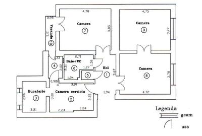 Apartament 4 camere, in conditii excelente, situat la parter - 13