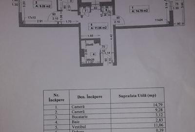 Apartament cu 2 camere decomandat în Titan