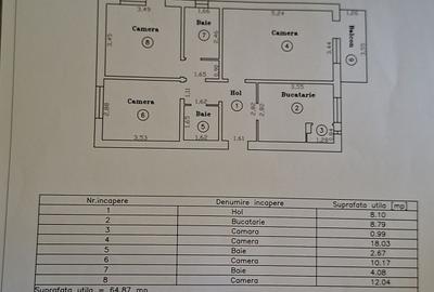 Apartament decomandat 3 camere - zona Torontalului - 2