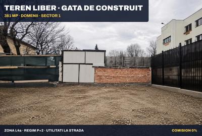 Domenii - Teren 381 mp | Locuinta sau proiect boutique | Comision 0% - 4