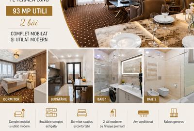 Complex RIF, Apartmente de inchiriat zona Mall Coresi, 2 camere cu 2 bai, 93 mp - 1