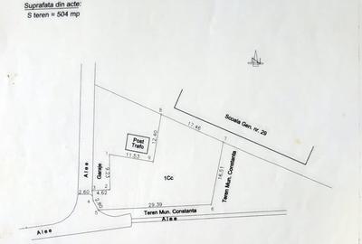Exclusivitate! Teren intravilan 504 mp-zona Tomis Nord -175.000 euro negociabil - 1