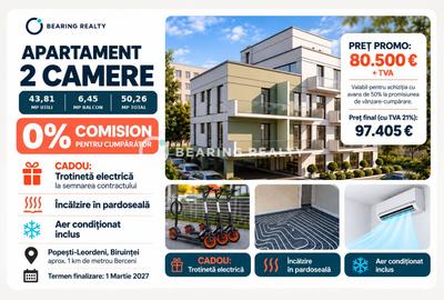 0% comision | 2 camere compact | metrou Berceni - 1