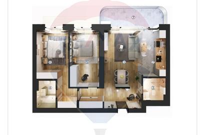 Apartament cu 3 camere semidecomandat în Theodor Pallady