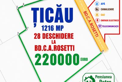 Teren Construcții intravilan de 1200 mp, în Copou
