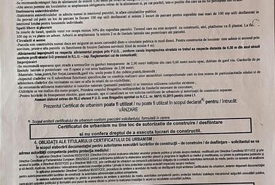 Teren Construcții intravilan de 6459 mp, în Sud-Vest