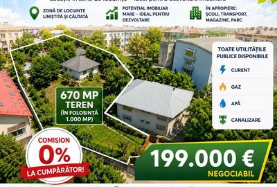 OPORTUNITATE de INVESTITIE - TEREN 670 mp, VASLUI zona ANA IPATESCU; - 1