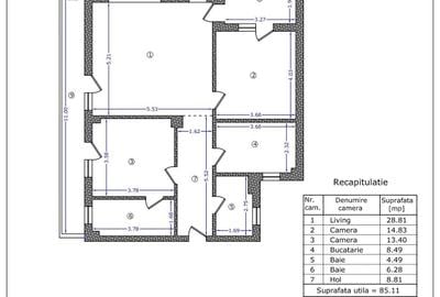 Apartament 3 Camere / Baneasa / Bd Aerogarii/ Biharia - 9