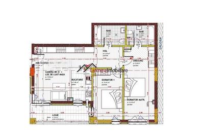 Apartament semifinisat 80 mp, 4 camere, 2 bai plus logie 10 mp, zona Tineretului - 1
