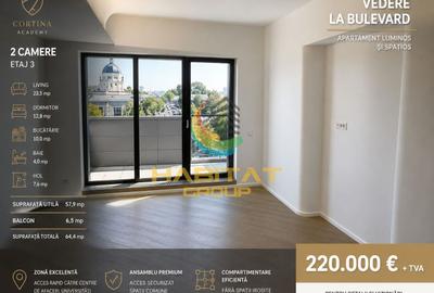 Vânzare apartament 2 camere - Cotroceni | Cortina Academy | 64 mp - 2