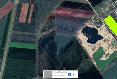 Teren de vânzare 113,931 mp, pretabil balastieră în Zimandu Nou - 1