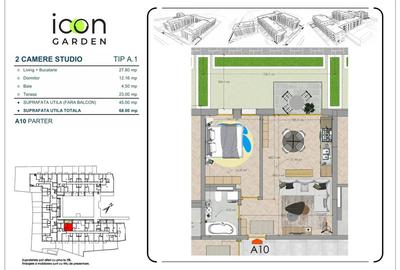 Apartament 2 camere - ICON Garden. Ansamblu finalizat gata de mutare - 7