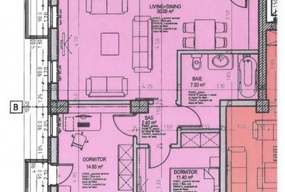 Apartament 3 camere | 97 mp | Aviației | Etaj 2 | Parcare | Bloc 2016 - 13