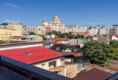 Duplex 4 cam 170 mpc +22 mp terasa | loc parcare | Zona 13 Septembrie - Marriott - 2