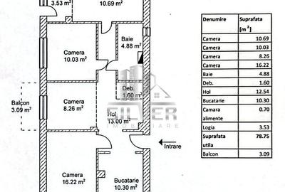 Apartament 4 camere/79mp/Calea Floresti. - 2