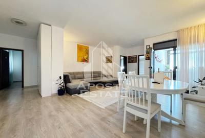 Apartament cu 4 camere semidecomandat, mobilat în Giroc