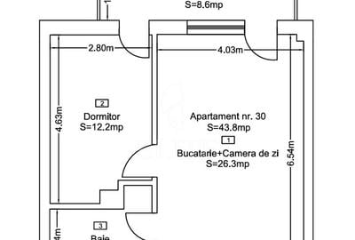 Apartament 2 camere în zona str. Fabricii, str. Campina - 12
