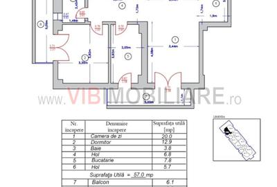 Apartament 2025 bucatarie mobilata si utilata 2 balcoane Straulesti - 14